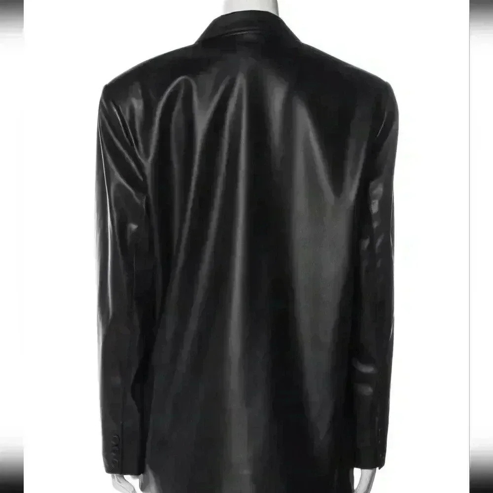 Maria Vittoria Paolillo Vegan Leather Blazer